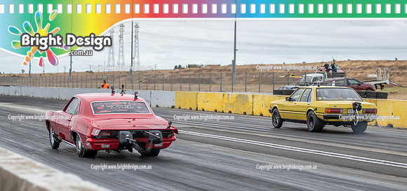Street Outlaws NPK No Prep Kings vs Australia @ Calder D2 19 March 2023 (148540) RYAN MARTIN FIREBALL CAMARO 13CAB