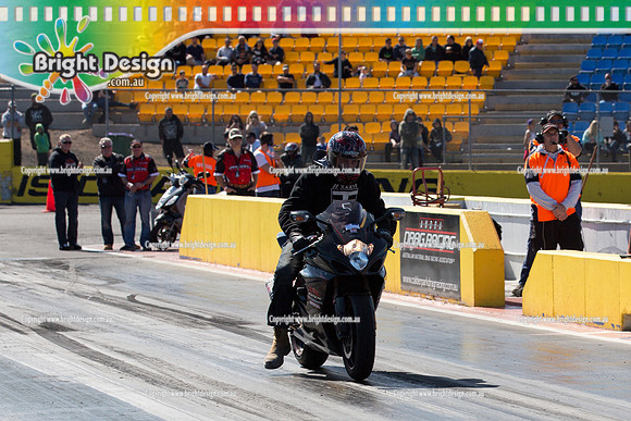 ANDRA Street Outlaws Drag Racing Quals Rnd 5 @ Calder Park 24 September 2014 (24219)  BIKE