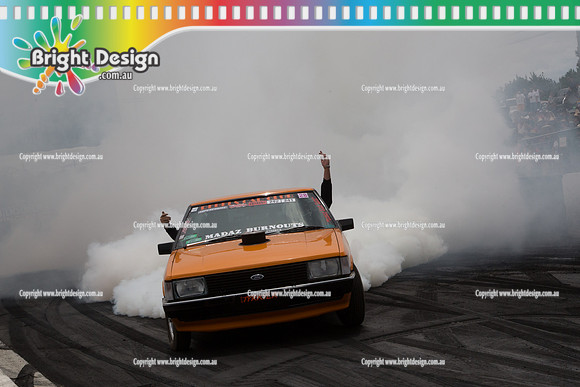 Summernats 28 Sunday 4 Jan 2015  BD  (7782)  TYRKILR BURNOUT