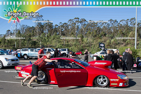 X-Champs @ Sydney Dragway SUN 4 May 2014  (6906)  BAPA SUPER STOCK #1 DARREN PARKER  CROWD