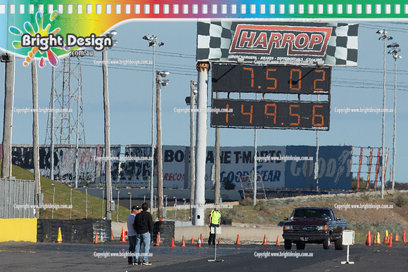 ANDRA Street Outlaws Drag Racing Quals Rnd 5 @ Calder Park 24 September 2014 (25121)   STEVE ATHANS