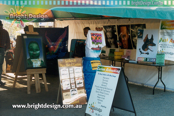 Lz Trade Stand for Bright Design Stand as Displayed at the Southern 80 Finish Line Echuca Victoria
