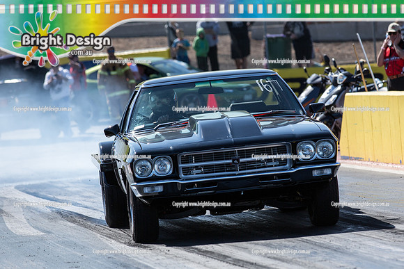 ANDRA Street Outlaws Drag Racing Quals Rnd 5 @ Calder Park 24 September 2014 (24344)  BLACK UTE