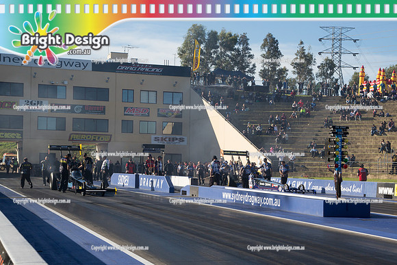 X-Champs @ Sydney Dragway SUN 4 May 2014  (6977)  TOP FUEL  TF 3698  PREMIAIR RACING PETER XIBERRAS  LAMATTINA RACING TF 3056 JOHN LAMATTINA