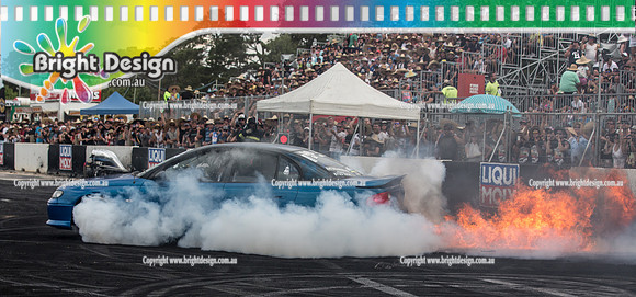 Summernats 29 SATURDAY 8 Jan 16  BDMP6005  YBOTHR FIRE BURNOUT