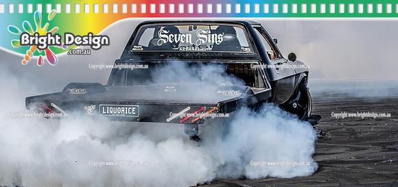 Skid City Day 4 @ Swan Hill Sept 2023 (11934)-2 LIQUORICE BURNOUT