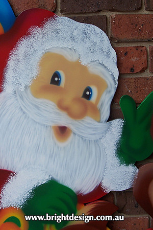 1 (SS-01) c www Santa and Reindeer Outdoor Christmas Decorations for Home Garden Christmas Display