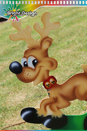 1- SS-22 f wm Reindeer  Outdoor Christmas Decoration for Commercial or home Christmas Display