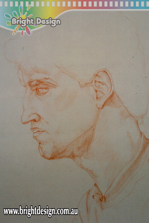 p fine art Traditional Illustration for Portrait Life Drawing by Michelle Porobic in Pitt Pencil