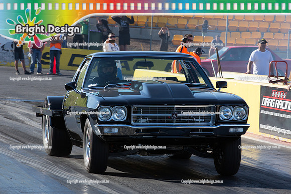 ANDRA Street Outlaws Drag Racing Quals Rnd 5 @ Calder Park 24 September 2014 (25080)  BLACK UTE
