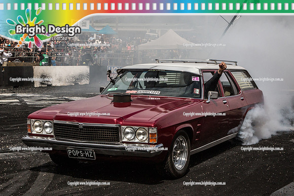 Summernats 28 Sunday 4 Jan 2015  BD  (8294)  POPSHZ BURNOUT