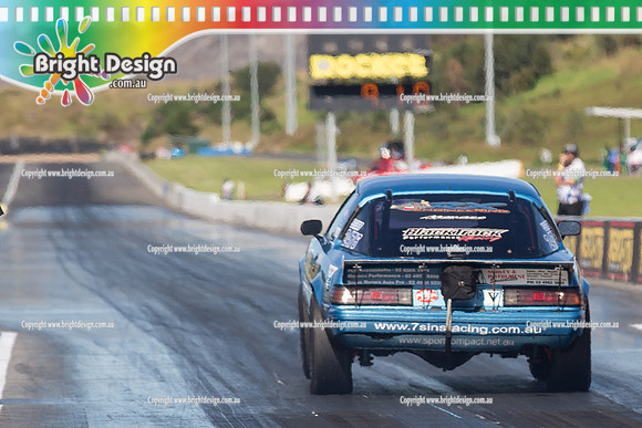 X-Champs @ Sydney Dragway SUN 4 May 2014  (6143)  SSBB 2476  7 SINS RACING  RODNEY SPANNENBERG