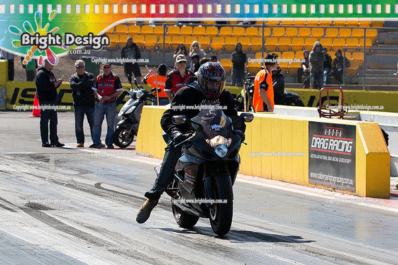 ANDRA Street Outlaws Drag Racing Quals Rnd 5 @ Calder Park 24 September 2014 (24217)  BIKE