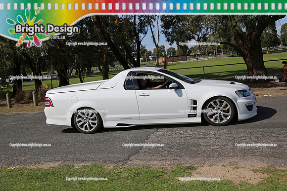 All Holden Day @  Dandeonong 7 April 2013  Bright Design (1385)  WHITE UTE tbc