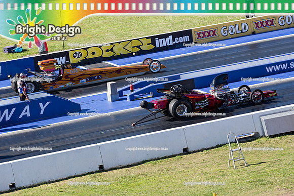 X-Champs @ Sydney Dragway FRI 2 May 2014  (1036)  AMD 3764 MICK BRAGGS RACING  AMD 1673 PETER BROWN