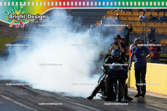 ANDRA Street Outlaws Drag Racing Quals Rnd 5 @ Calder Park 24 September 2014 (24872)  BIKE