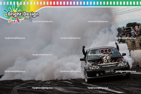 Summernats 28 Sunday 4 Jan 2015  BD  (8192)  MAADSS BURNOUT