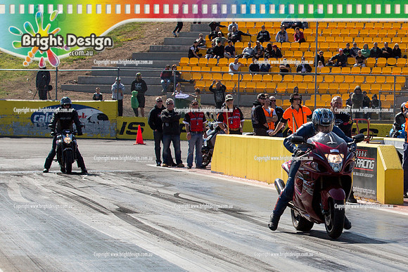 ANDRA Street Outlaws Drag Racing Quals Rnd 5 @ Calder Park 24 September 2014 (24208)  BIKE