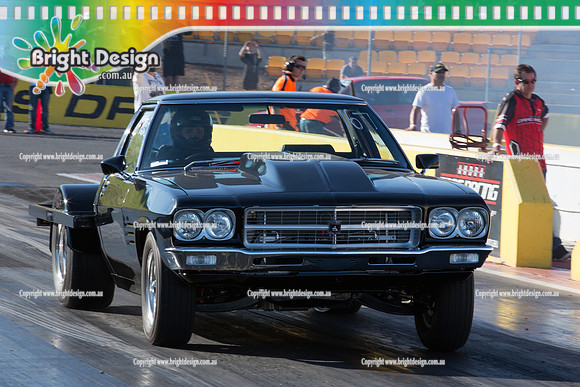 ANDRA Street Outlaws Drag Racing Quals Rnd 5 @ Calder Park 24 September 2014 (25081)  BLACK UTE