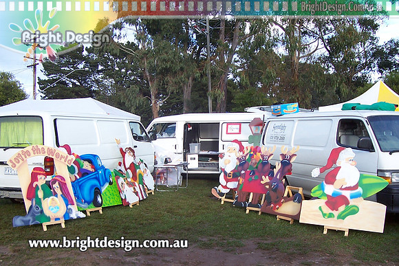 Home Decorations of Outdoor christmas display hand created by Bright Dersign Airbrusihng studio (4)
