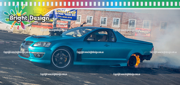 Skid City Pro Show #1 @ Swan Hill 21 June 2025 (18654)-2 UPNSMMK BURNOUT BRADLEY MacGIBBON