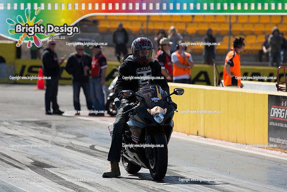 ANDRA Street Outlaws Drag Racing Quals Rnd 5 @ Calder Park 24 September 2014 (24215)  BIKE