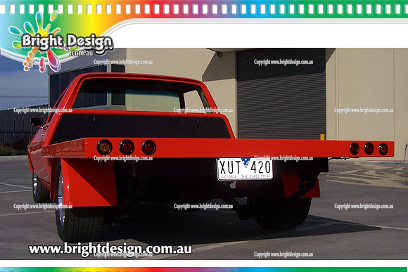 LBP1 Holden HZ Orange Ute Custom Paint & Body by Bright Design (2) www