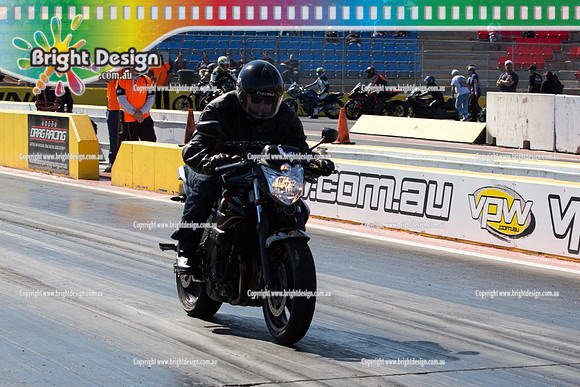 ANDRA Street Outlaws Drag Racing Quals Rnd 5 @ Calder Park 24 September 2014 (24213)  BIKE