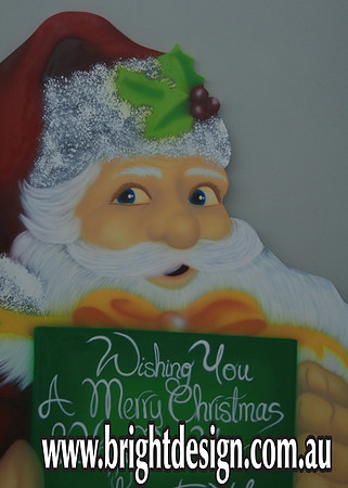 2- S-18 GC UC Santa Signage by Bright Design Outdoor Christmas Displays