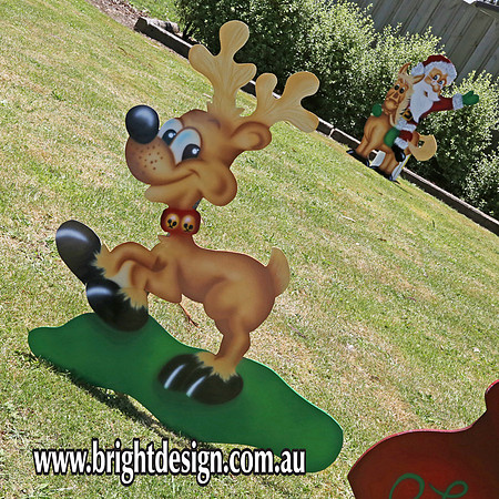 1- SS-22 h www Reindeer  Outdoor Christmas Decoration for Commercial or home Christmas Display