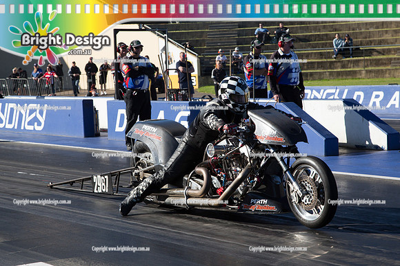 X-Champs @ Sydney Dragway SUN 4 May 2014  (6849)  TOP FUEL MOTORCYCLE  TBT  2987 BIKE MARK DREW