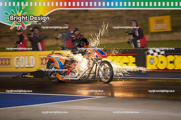X-Champs @ Sydney Dragway SAT 3 May 2014  (5854)  COMP BIKE  NBT 676  LES HOLDEN   CRACKER