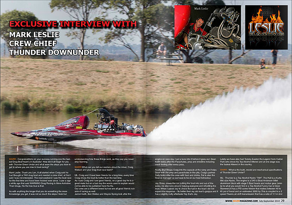 WARR Magazine Issue 1 - p28-29 Mark Leslie Thunder Down Under