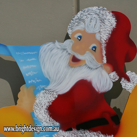1- SS-11 f www Cheeky Santa Sleigh Outdoor Christmas Decoration