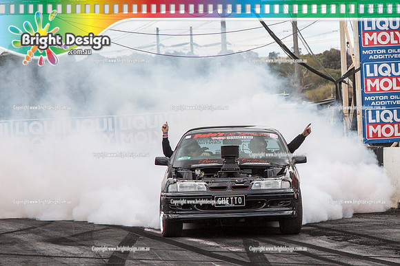 Summernats 28 Sunday 4 Jan 2015  BD  (7751)  GHETTO BURNOUT