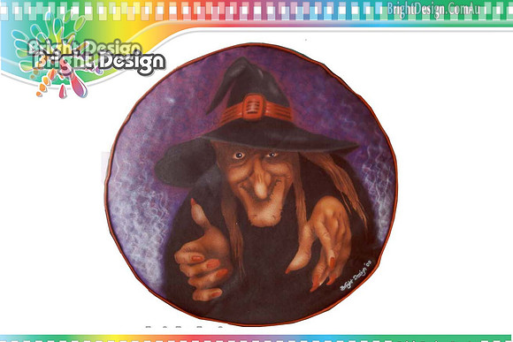 LCA Witch Soft Spare Wheel Cover Custom Airbrushed by Bright Design Airbrush Studio