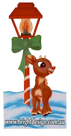 3- R-02 z Reindeer & Christmas Lamp Outdoor Christmas Decorations for Home Christmas Displays