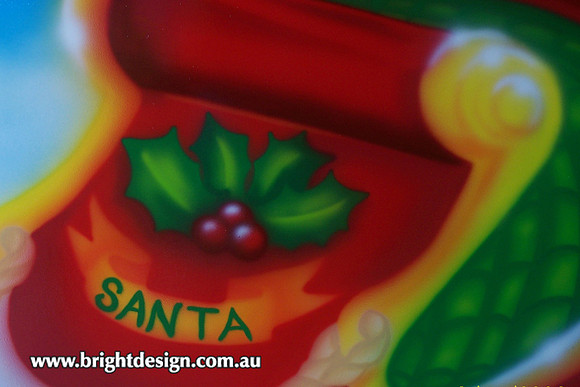 1- SS-03 NS f www Santa Christmas Sleigh Outdoor Christmas Decorations n Cut Outs for Home Christmas