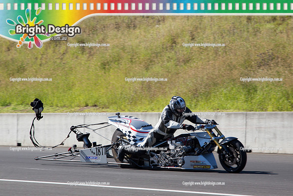 X-Champs @ Sydney Dragway SUN 4 May 2014  (6529)  BIKE  BIKE TOP FUEL MOTORCYCLE TBM 1877 LEONARD AZZOPARDI