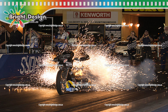 Australian Nationals @ Sydney Dragway Saturday 1 November 2014   (12430)  no edits of CRACKER CHRIS PORTER BAD BONES RACING  TOP BIKE