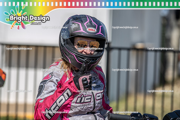 Sunset Nationals @ Mildura Sun 17 Sept 2023 (31485) CREW BIKE 7688 8021 MSVRD CHERYL BEDDOES PURPLE