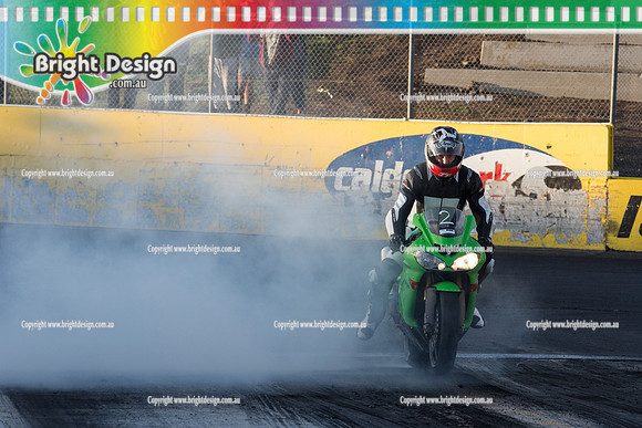 ANDRA Street Outlaws Drag Racing Quals Rnd 6 @ Calder Park 10 October 2014  (25739)  BIKE