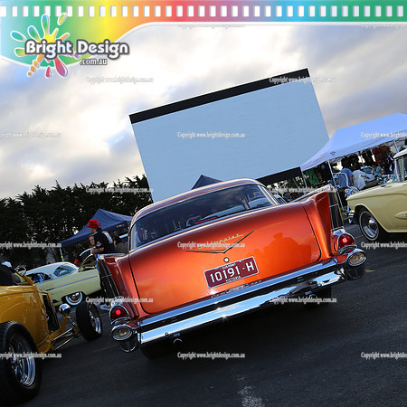 Classic & Rod Club of Vic @ Luna Drive In Feb 2 2013 Bright Design (1089)  10191H SQUARE