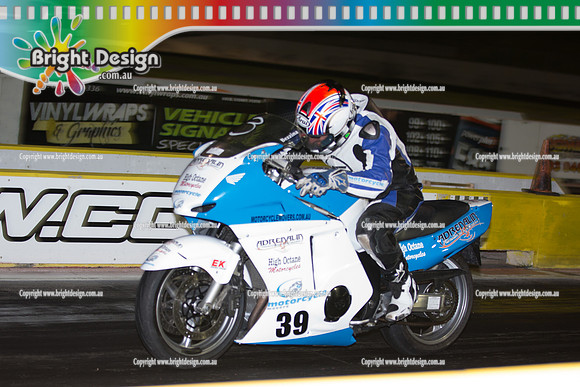 ANDRA Street Outlaws Drag Racing Quals Rnd 4 @ Calder Park  5 August 2014 (23358)  BIKE
