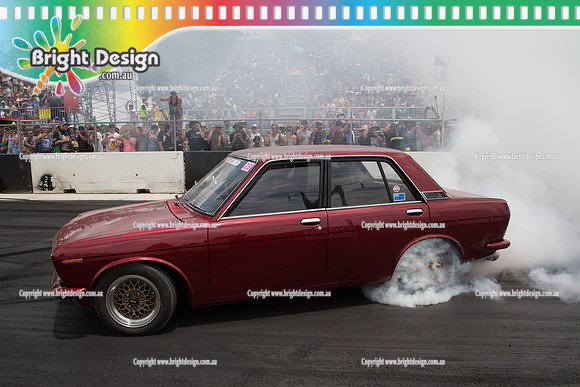 Summernats 28 Sunday 4 Jan 2015  BD  (7663)  QIK510 BURNOUT