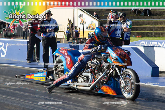 X-Champs @ Sydney Dragway SUN 4 May 2014  (6842)  BIKE  TBT 4129 TOP FUEL MOTORCYCLE  GORDON CRAWFORD