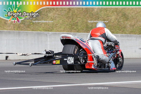 X-Champs @ Sydney Dragway SUN 4 May 2014  (6545)  BIKE TOP FUEL MOTORCYCLE  TBM 4204  GAVIN SPANN