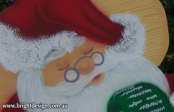 2- S-45 UC Australian Rocking Chair Santa Outdoor Christmas Decorations n Cut outs for you