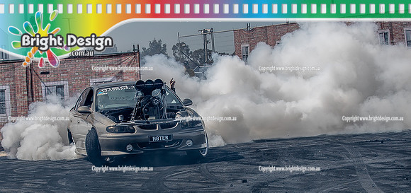 Skid City Day 4 @ Swan Hill Sept 2023 (10894) H8TER BURNOUT HEATH MADGWICK