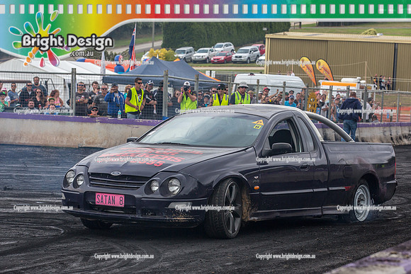 Motorfest @ Lardner Park  March 2015 SUNDAY  (18035)  SATAN8 BURNOUT